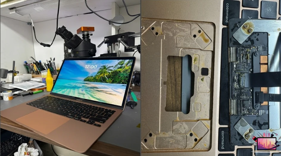 MacBook Liquid Damage Repair Done Dubai - MacTech Pro